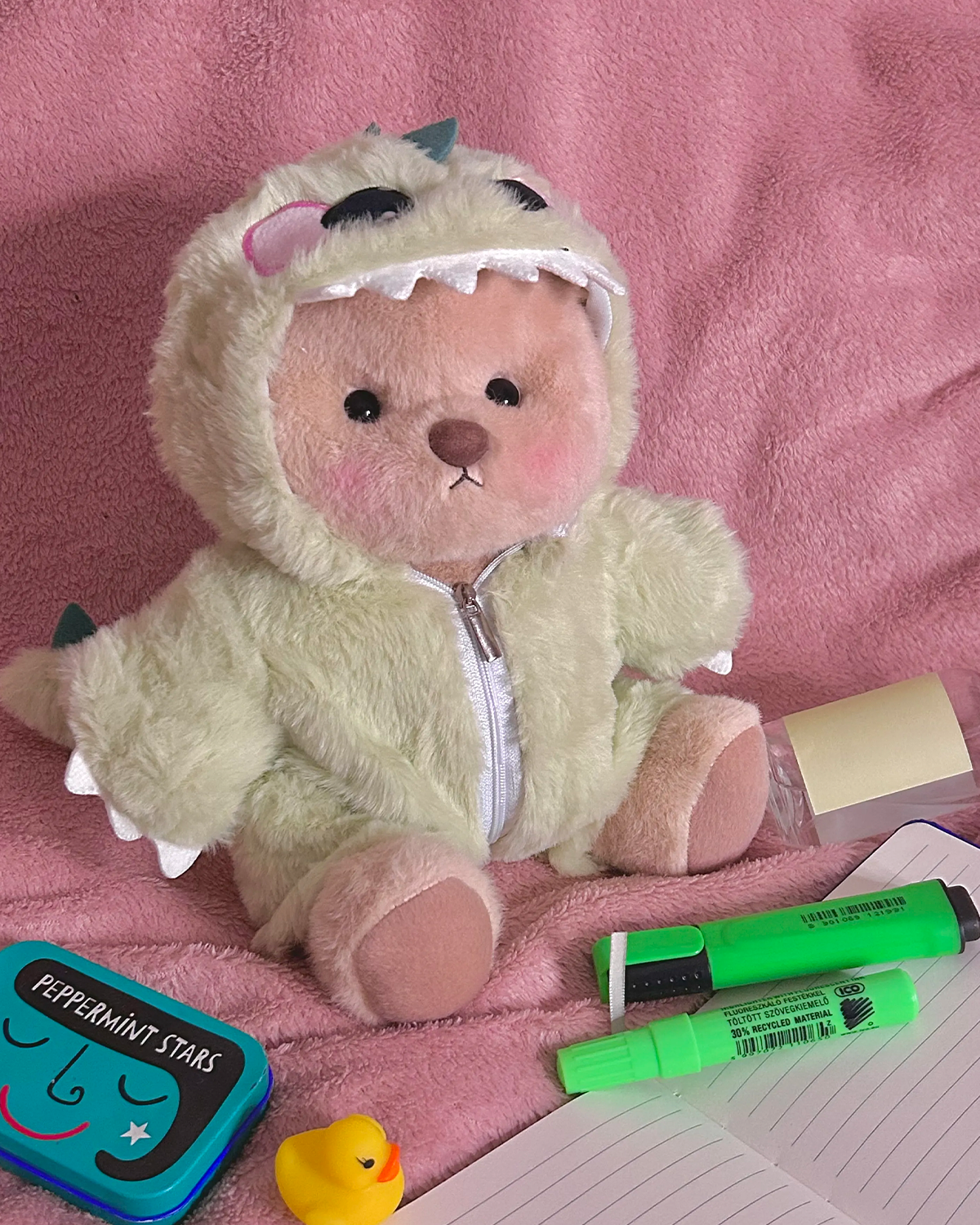 Getahug Furry Dino Bear | Handmade Jointed Teddy Bear Gift