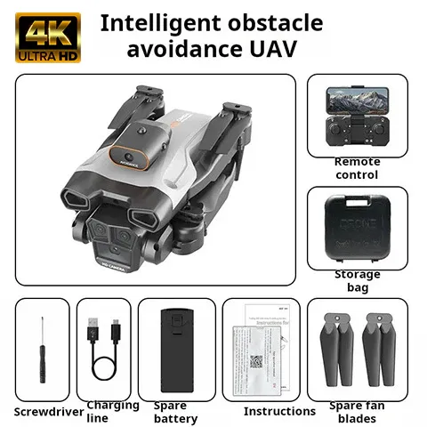 ✨Drone with 4K Camera Suitable for Adults, HS175D Remote Control Quadcopter with Auto Return