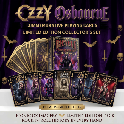 Ozzy Osbourne "Prince of Darkness" Bicycle Commemorative Playing Card