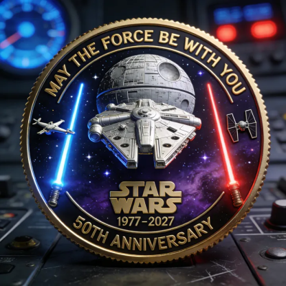 The Star Wars 50th Anniversary Commemorative Coin