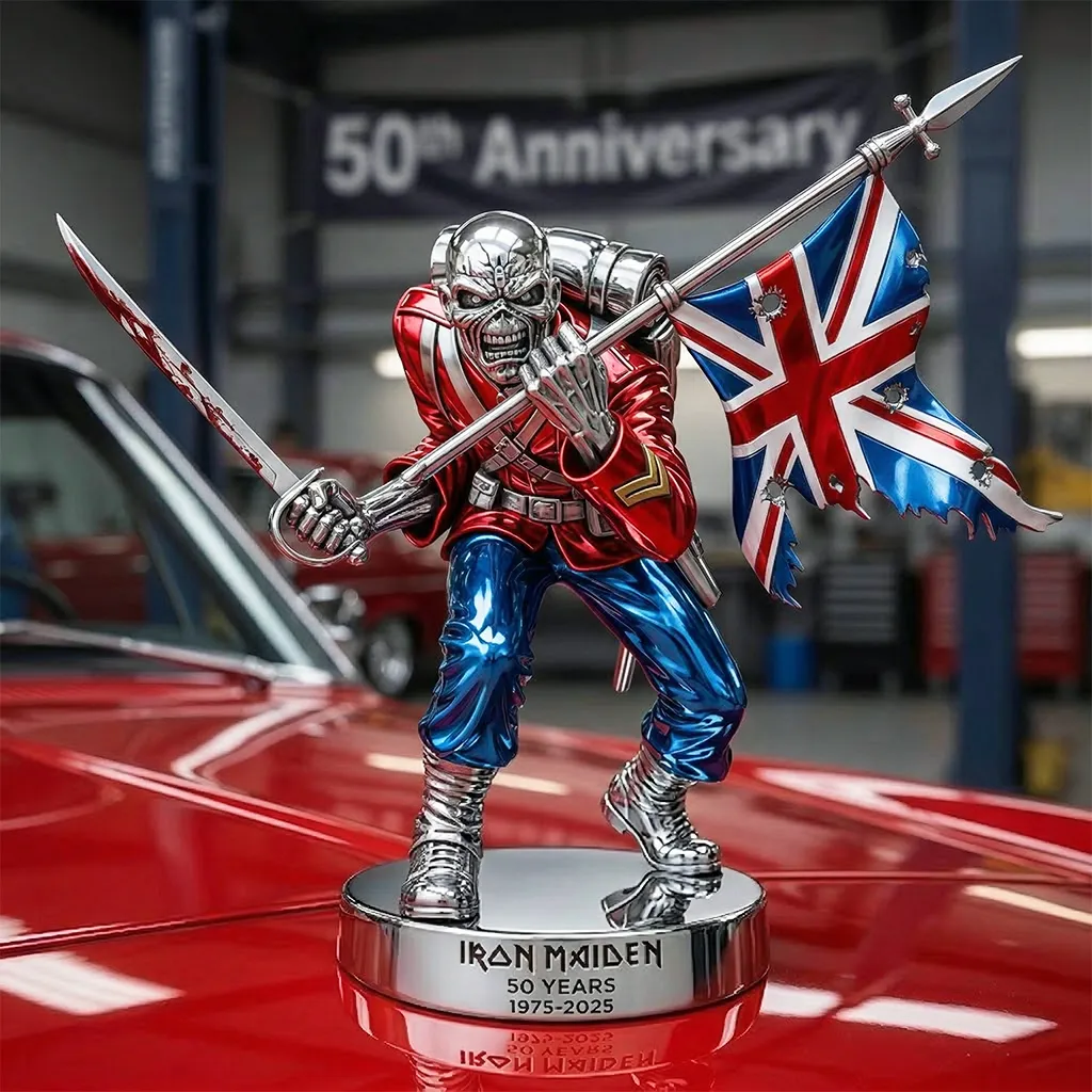 Iron Maiden 50th Anniversary Trooper Hood Ornament