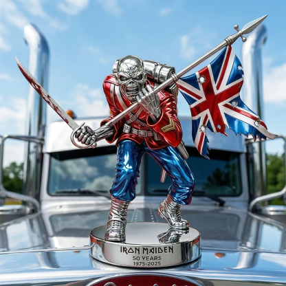 Iron Maiden 50th Anniversary Trooper Hood Ornament