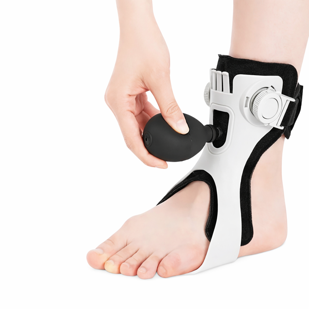 Foot drooping and inversion orthosis