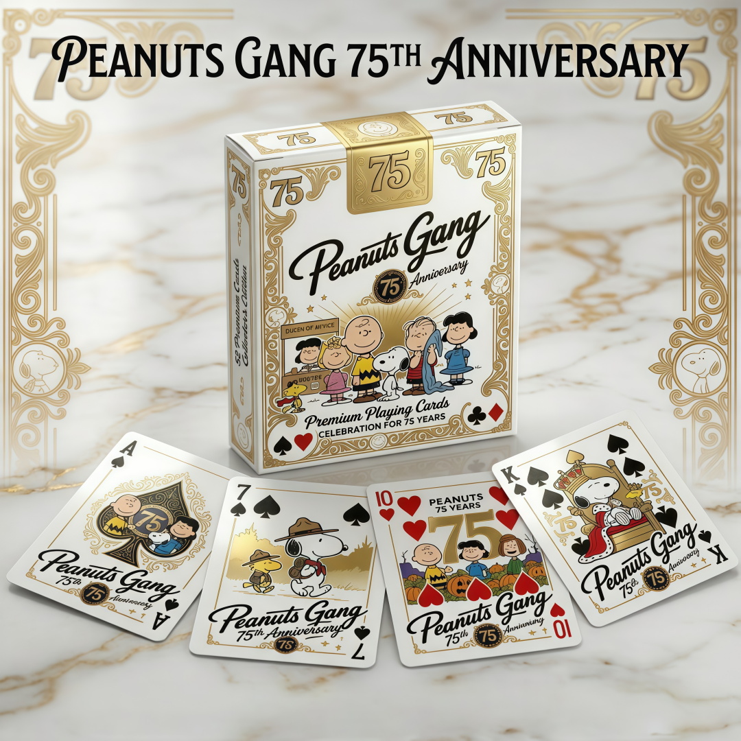 🃏 Peanuts 75th Anniversary Commemorative Playing Cards