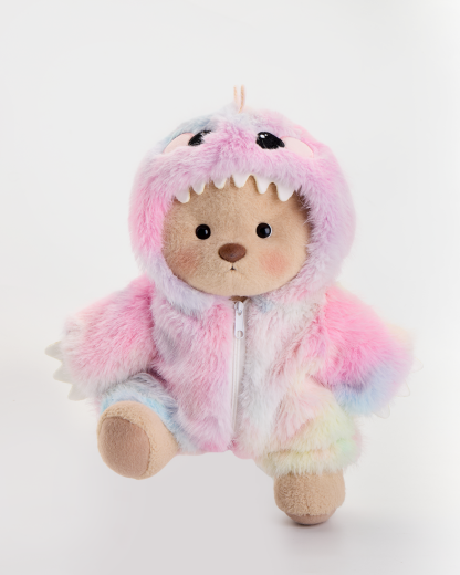 Getahug Furry Dino Bear | Handmade Jointed Teddy Bear Gift