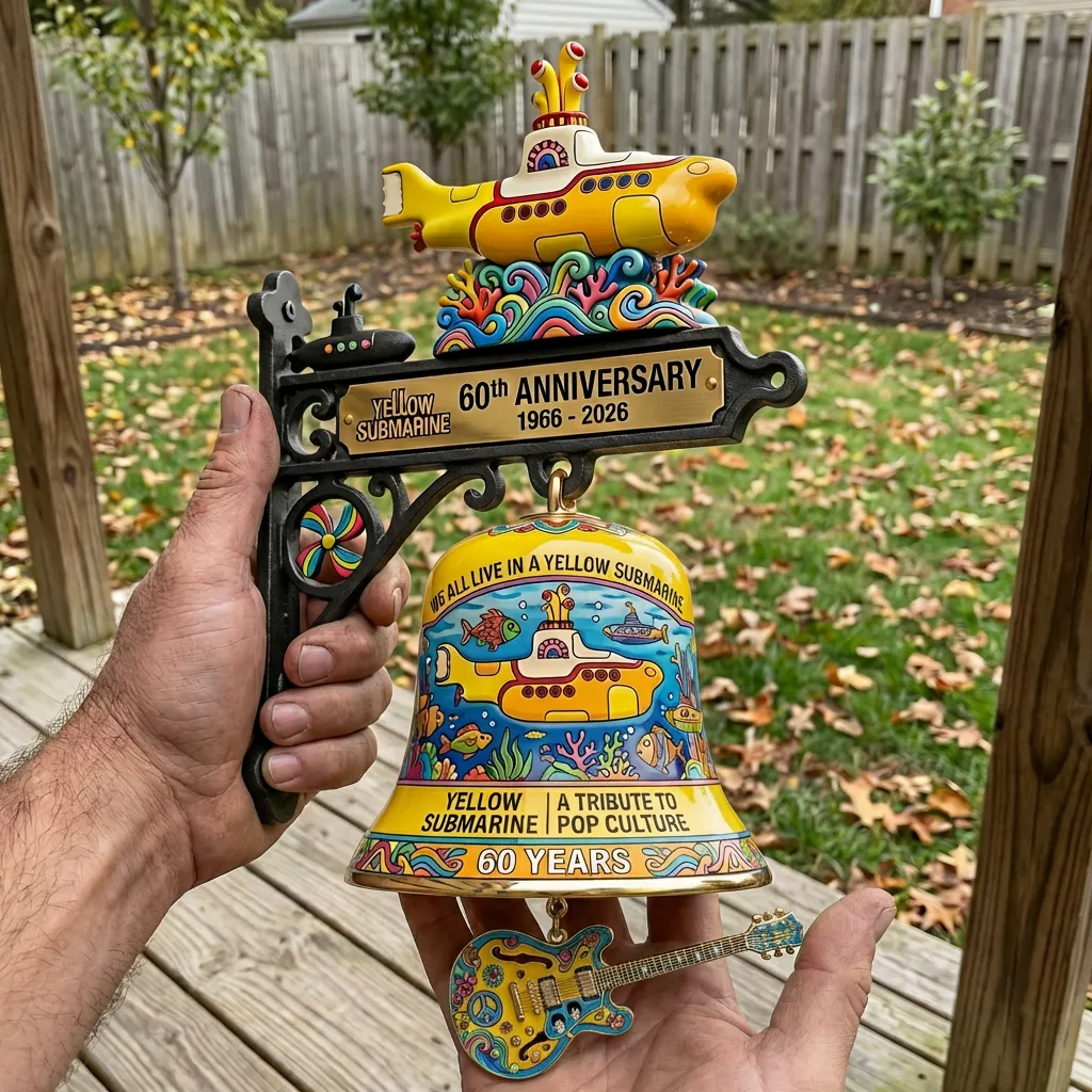 The B🎶tles: Yellow Submarine 60th Anniversary Commemorative Wall Bell