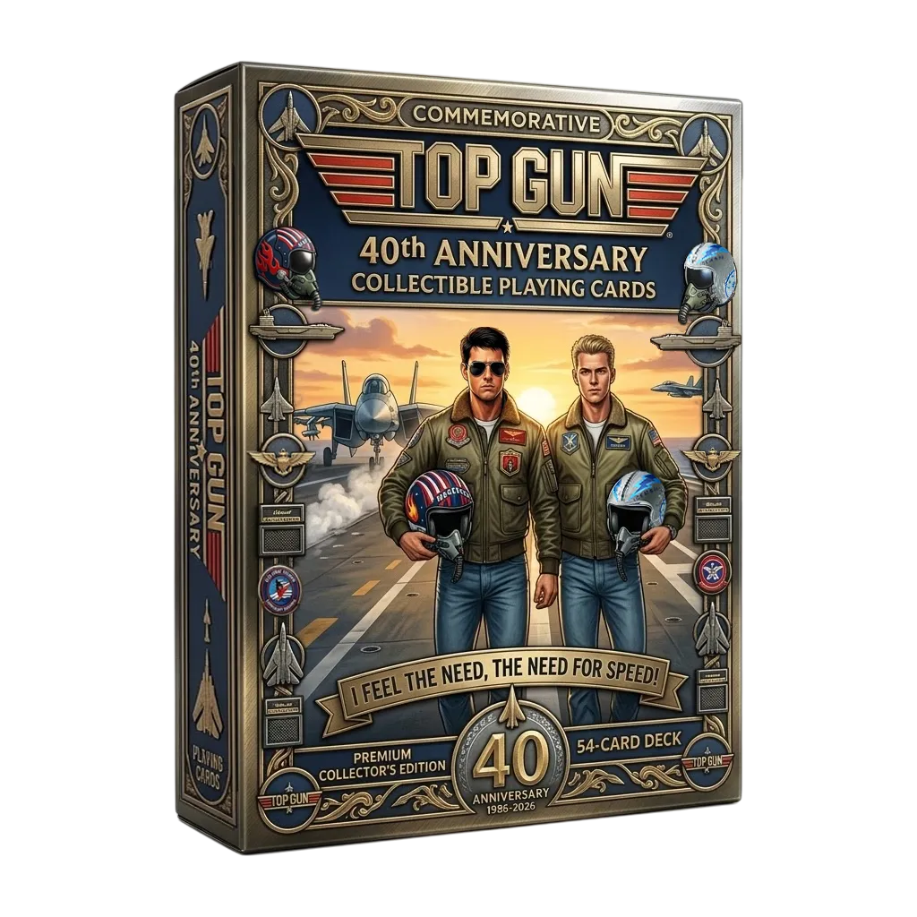 Top Gun 40th Anniversary Commemorative Edition Playing Cards—54 CARDS