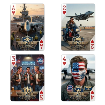 Top Gun 40th Anniversary Commemorative Edition Playing Cards—54 CARDS