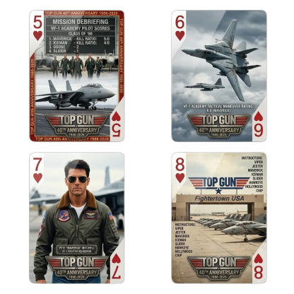 Top Gun 40th Anniversary Commemorative Edition Playing Cards—54 CARDS