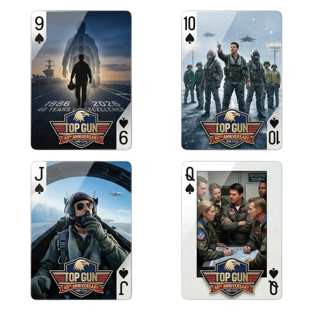 Top Gun 40th Anniversary Commemorative Edition Playing Cards—54 CARDS