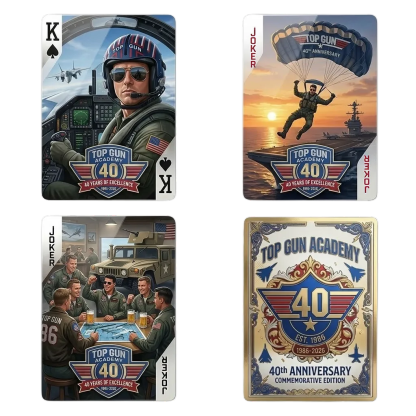 Top Gun 40th Anniversary Commemorative Edition Playing Cards—54 CARDS