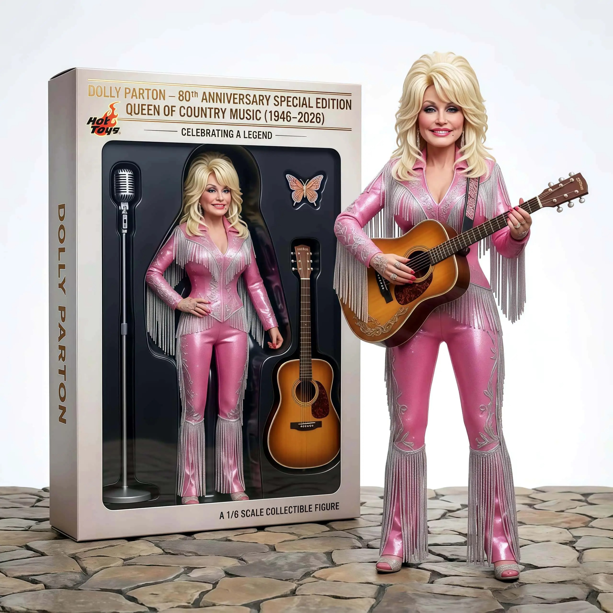 Dolly Parton 80th Anniversary Hot Toy 1/6 Collection Figures