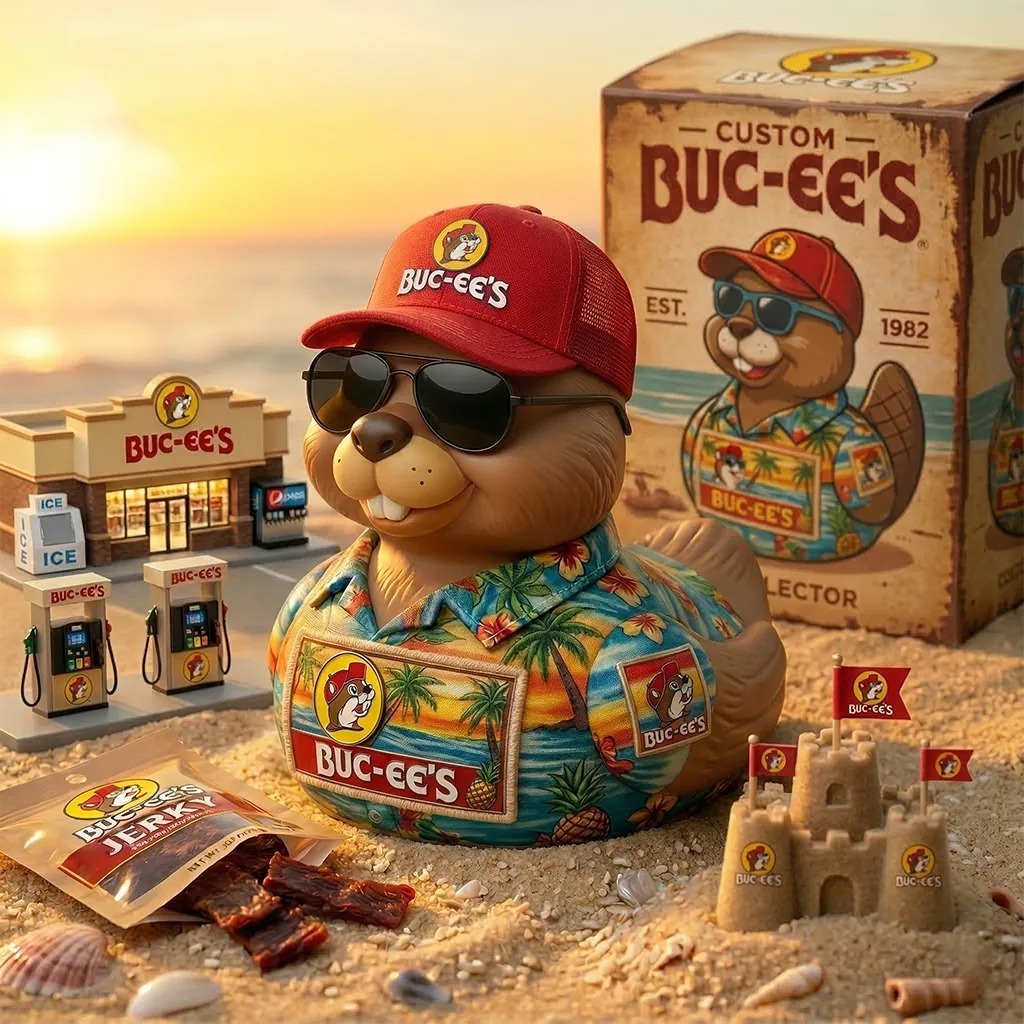 Summer Vibes Buc-ee's Hawaiian Beaver Duck