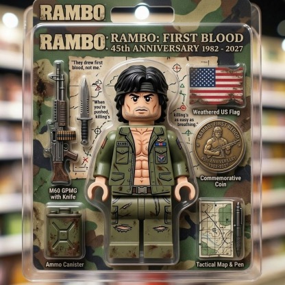Rambo First Blood 45th Anniversary（1982-2027）Building Block Set