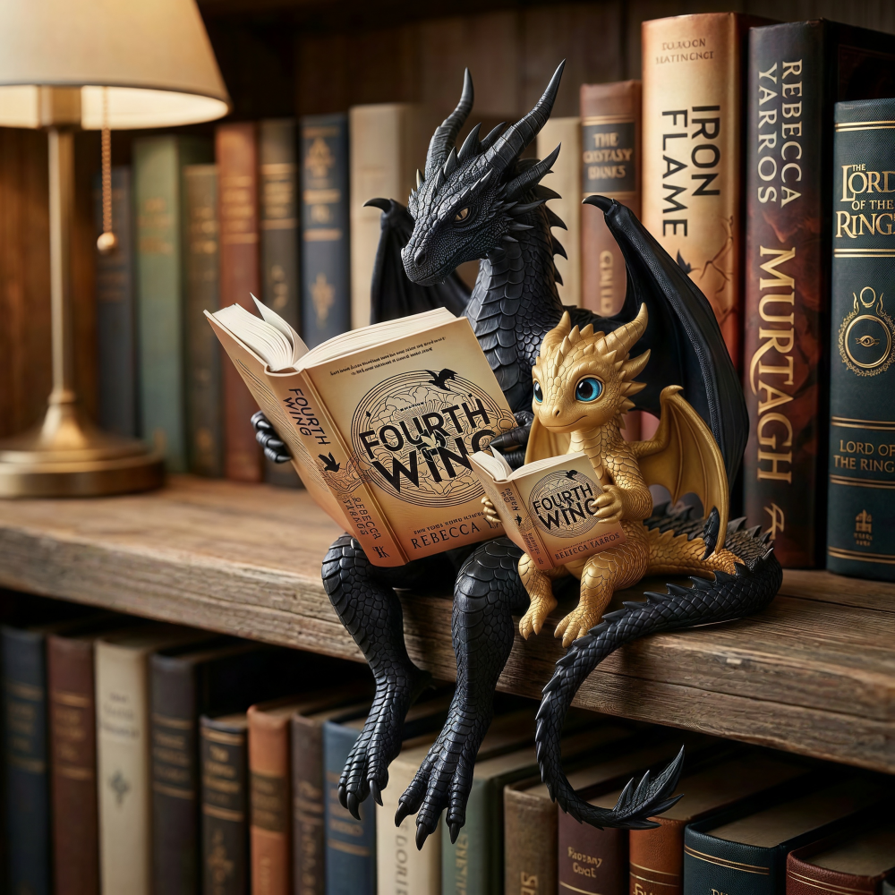 Fourth Wing Dragon Desk Companion Figurine