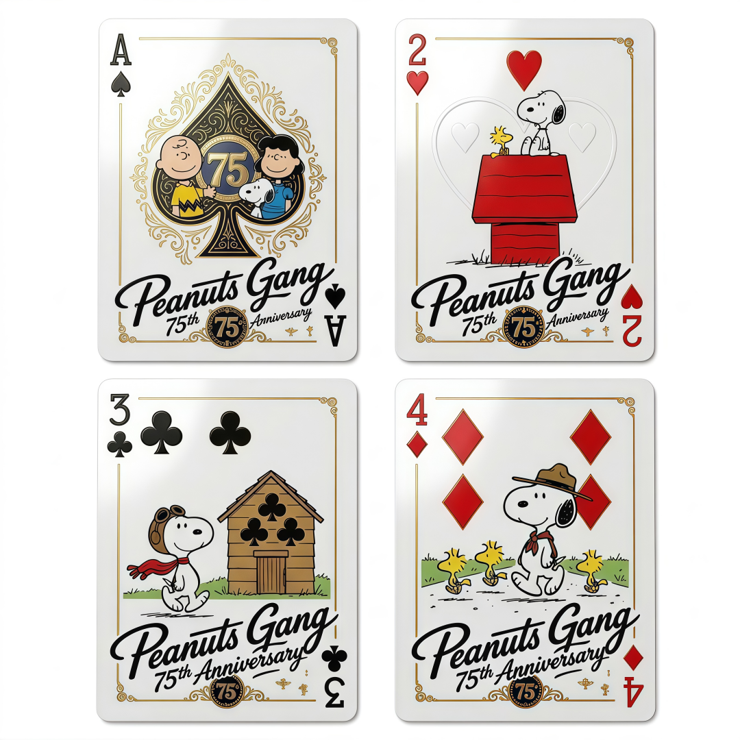 🃏 Peanuts 75th Anniversary Commemorative Playing Cards