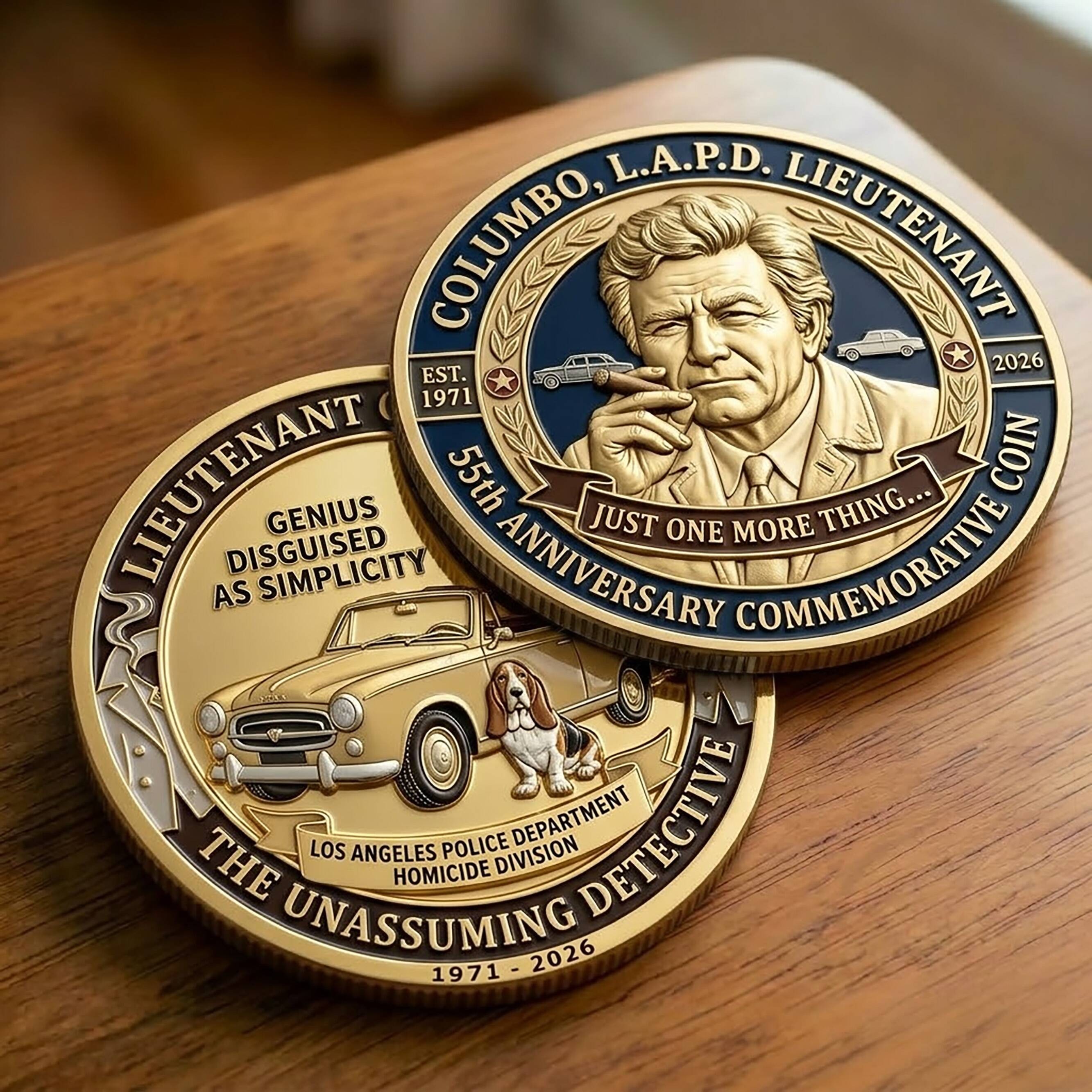 Columbo 55th Anniversary Coin