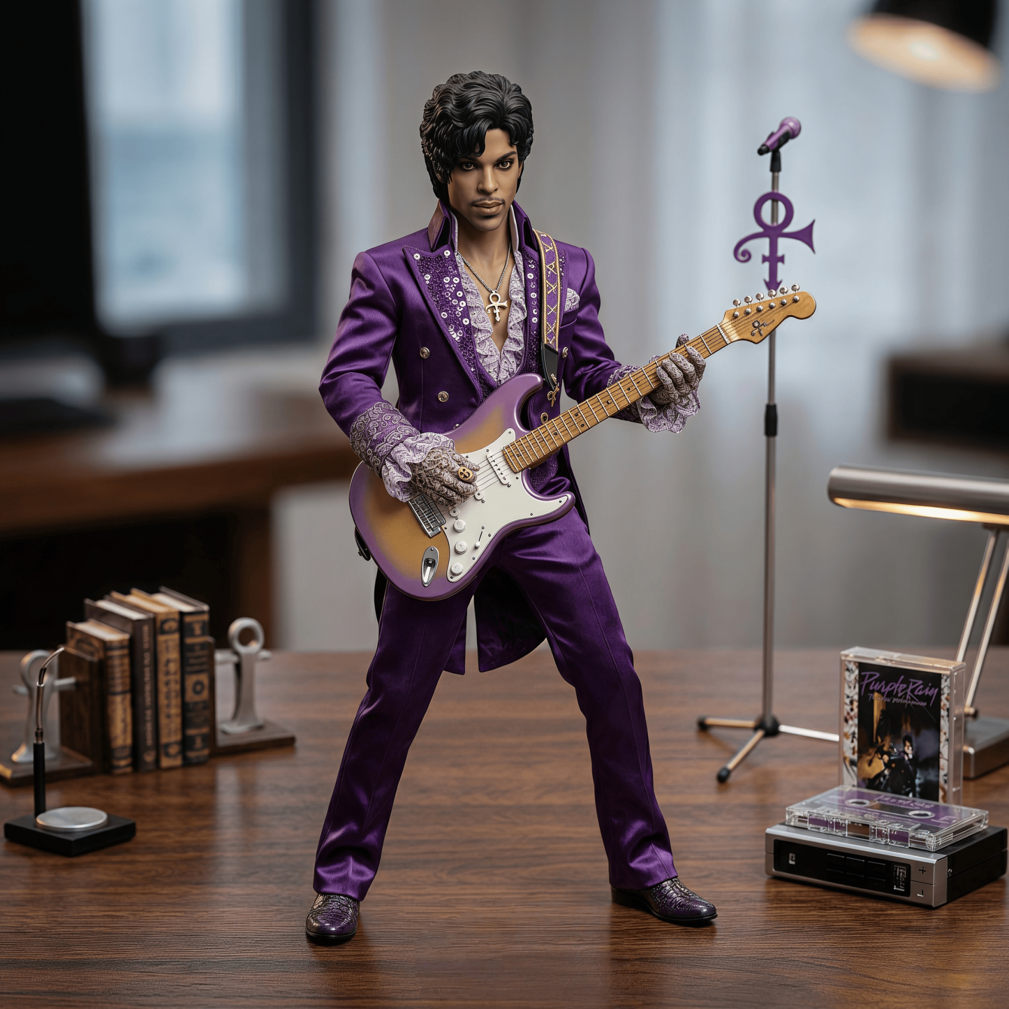 Hot Toys 1/18 Scale Prince Rogers Nelson 10th Anniversary Commemorative Edition Figure