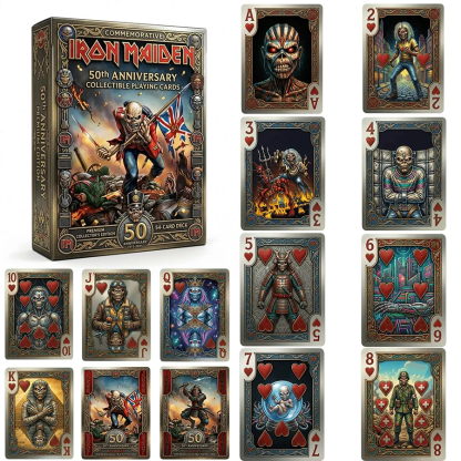Iron Maiden 50th Anniversary Commemorative Edition Playing Cards—54 CARDS