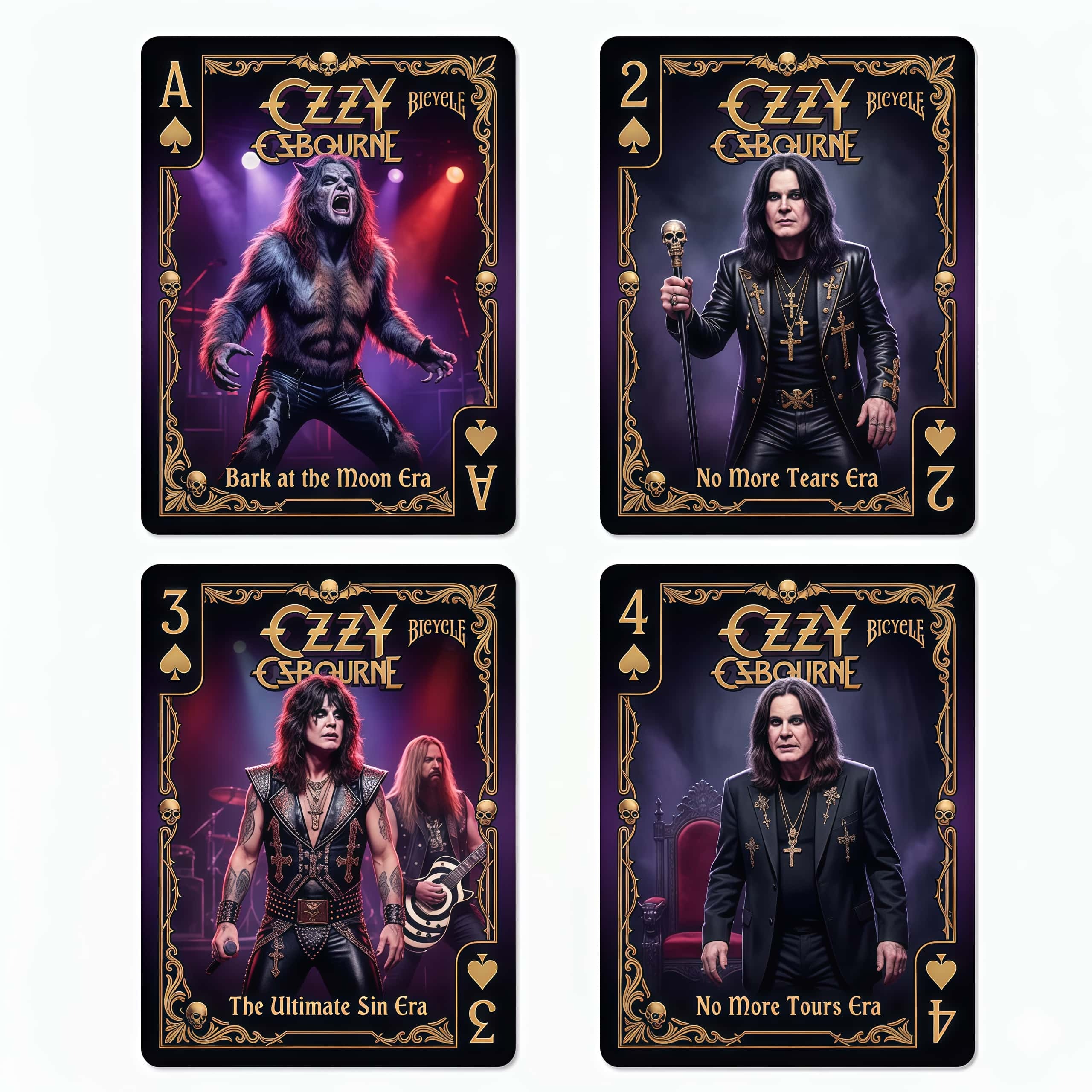Ozzy Osbourne "Prince of Darkness" Bicycle Commemorative Playing Card