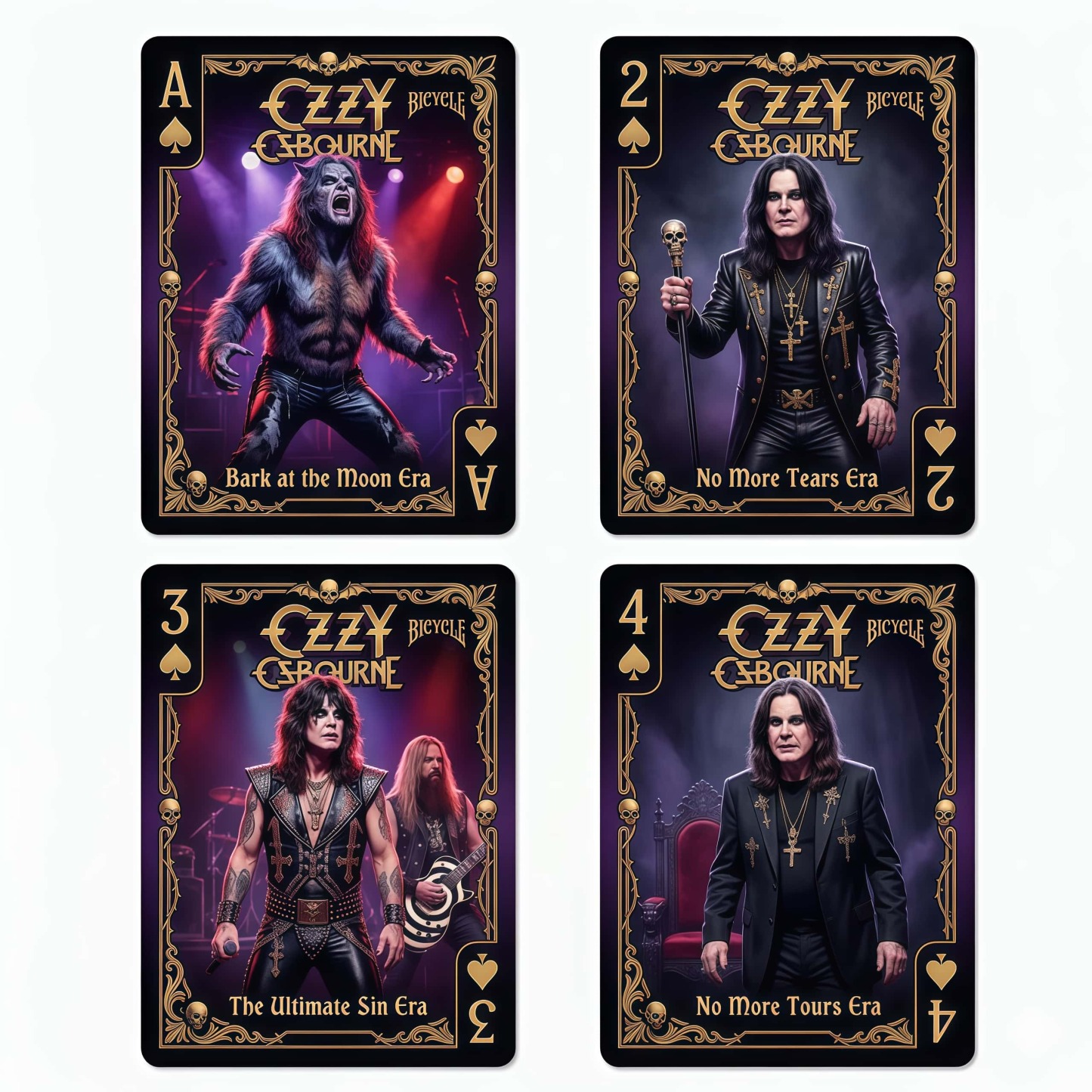Ozzy Osbourne "Prince of Darkness" Bicycle Commemorative Playing Card