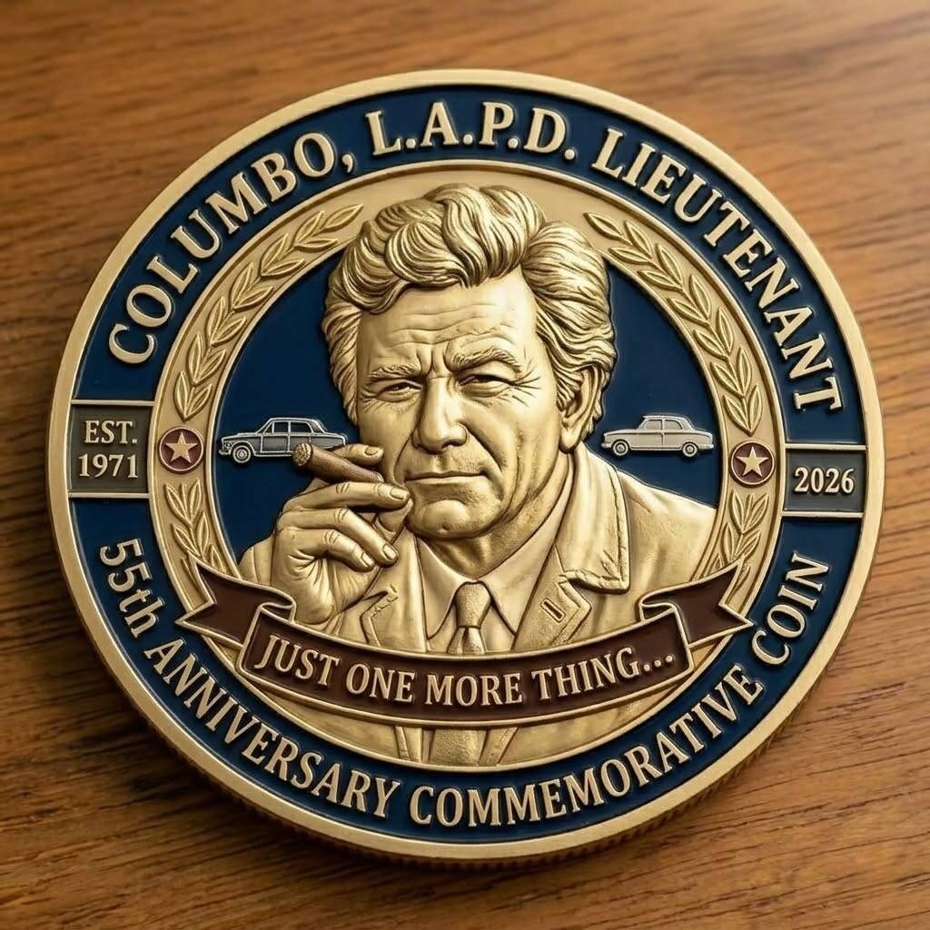 Columbo 55th Anniversary Coin