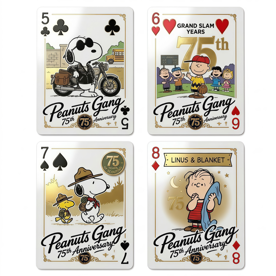 🃏 Peanuts 75th Anniversary Commemorative Playing Cards