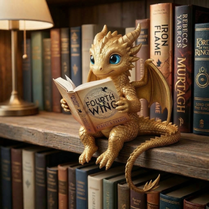 Fourth Wing Dragon Desk Companion Figurine