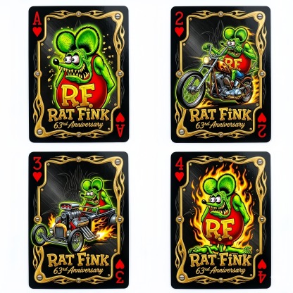 🐀Rat Fink 63rd Anniversary Limited Edition Playing Cards—54 CARDS