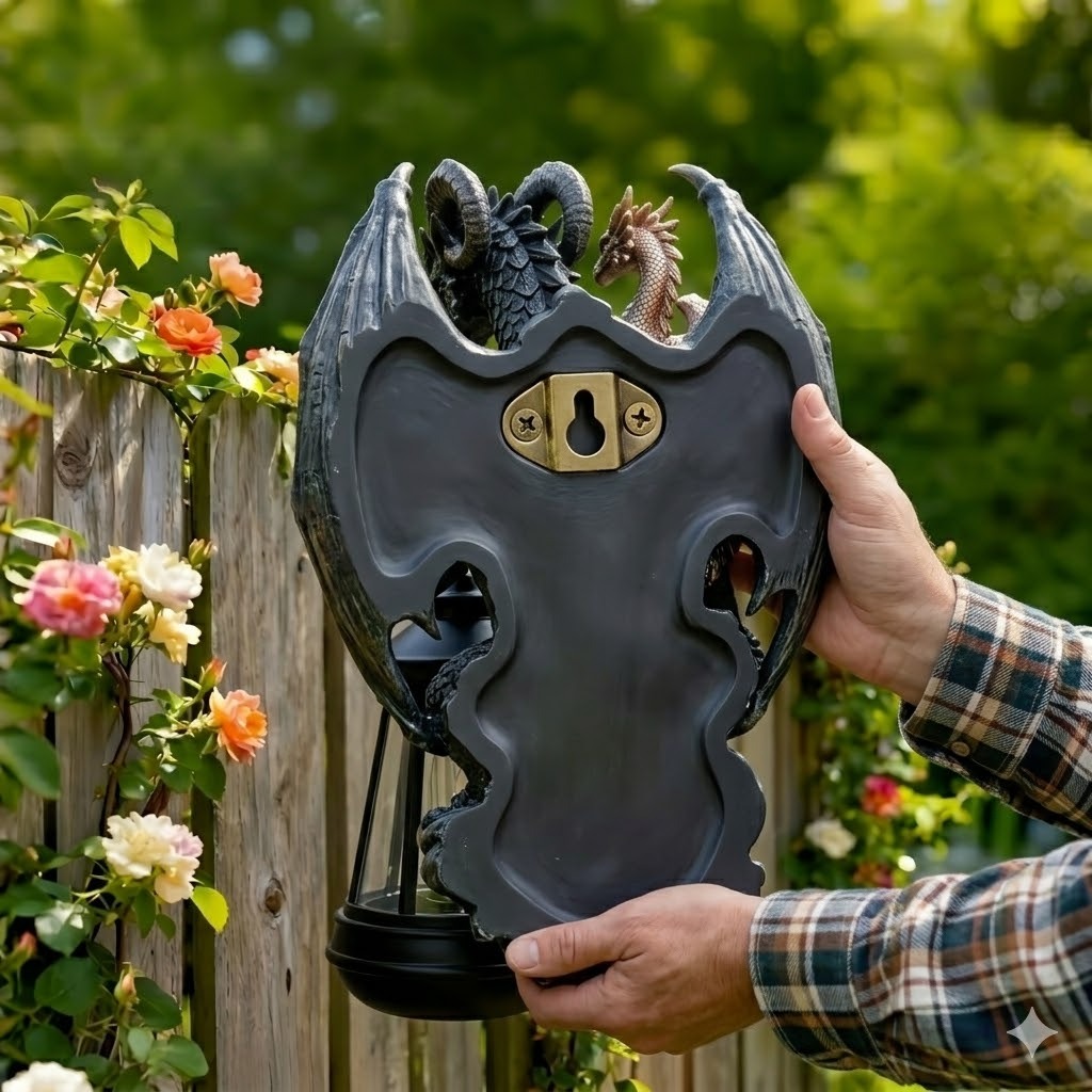 Fourth Wing:Tairn & Andarna Solar Garden Lantern