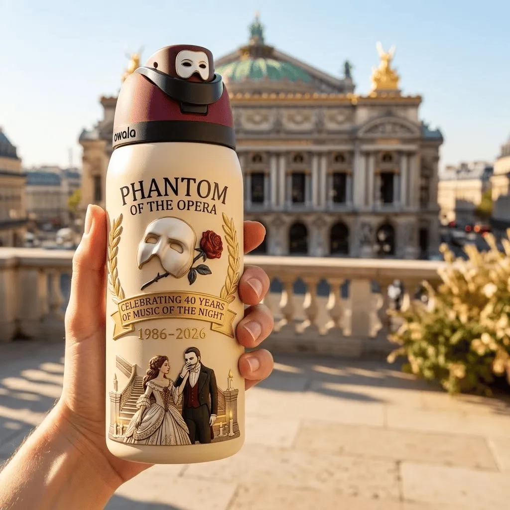 The Phantom of the Opera 40th Anniversary Collector's Edition Owala FreeSip