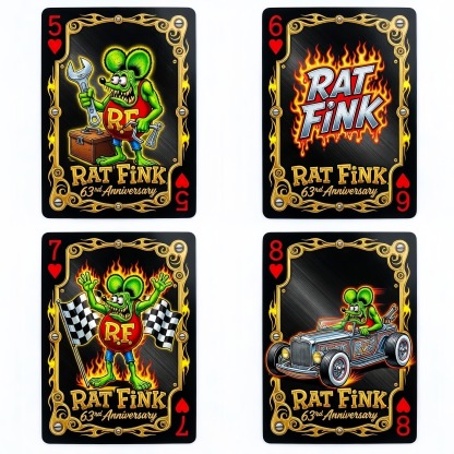 🐀Rat Fink 63rd Anniversary Limited Edition Playing Cards—54 CARDS