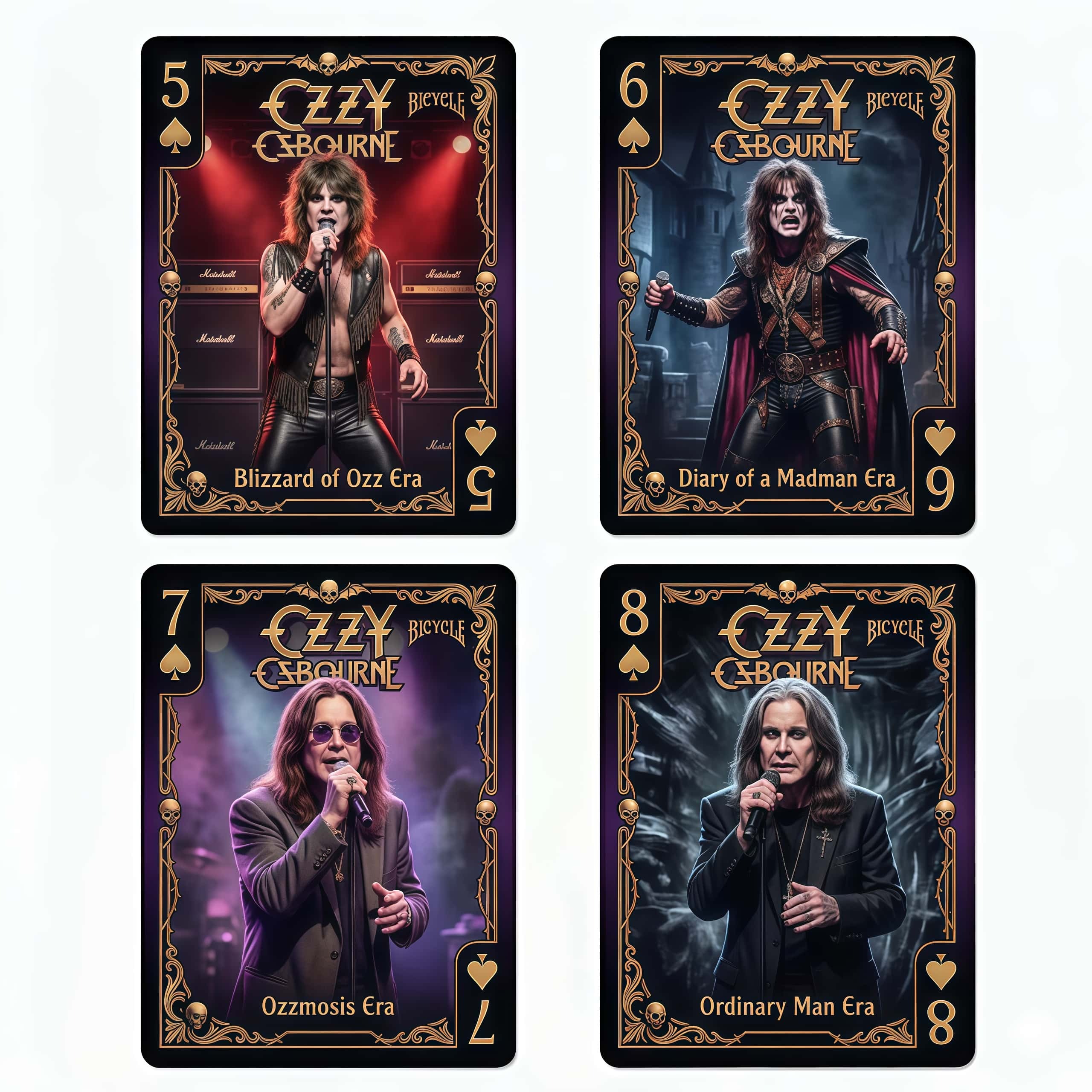 Ozzy Osbourne "Prince of Darkness" Bicycle Commemorative Playing Card