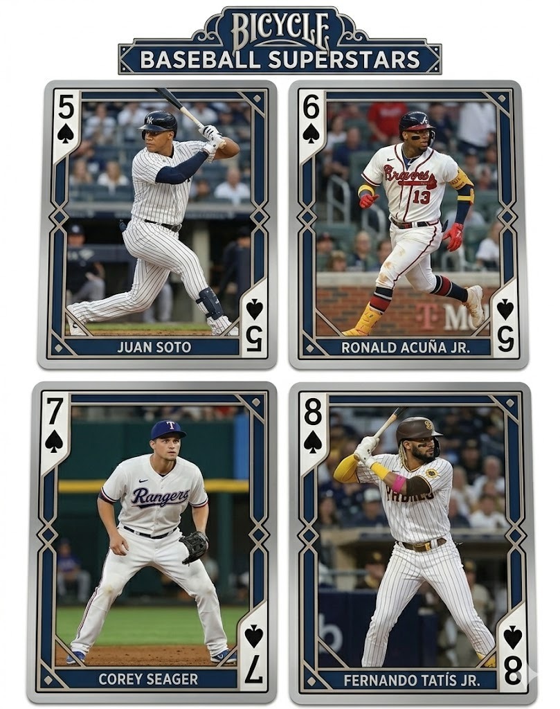 MLB Baseball Superstar Bicycle Limited Edition Playing Cards