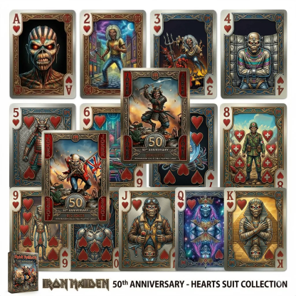 Iron Maiden 50th Anniversary Commemorative Edition Playing Cards—54 CARDS