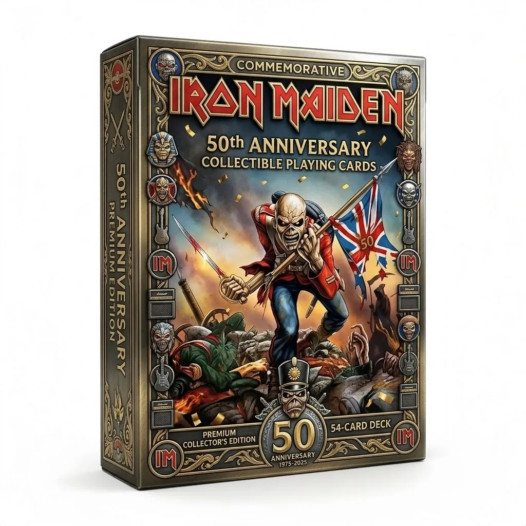 Iron Maiden 50th Anniversary Commemorative Edition Playing Cards—54 CARDS