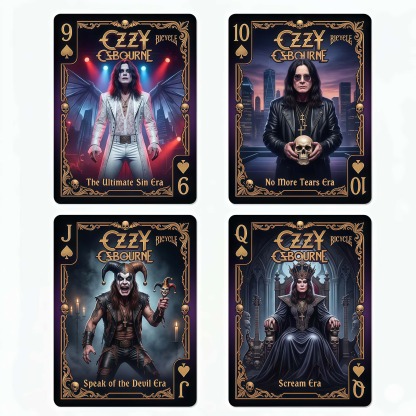Ozzy Osbourne "Prince of Darkness" Bicycle Commemorative Playing Card