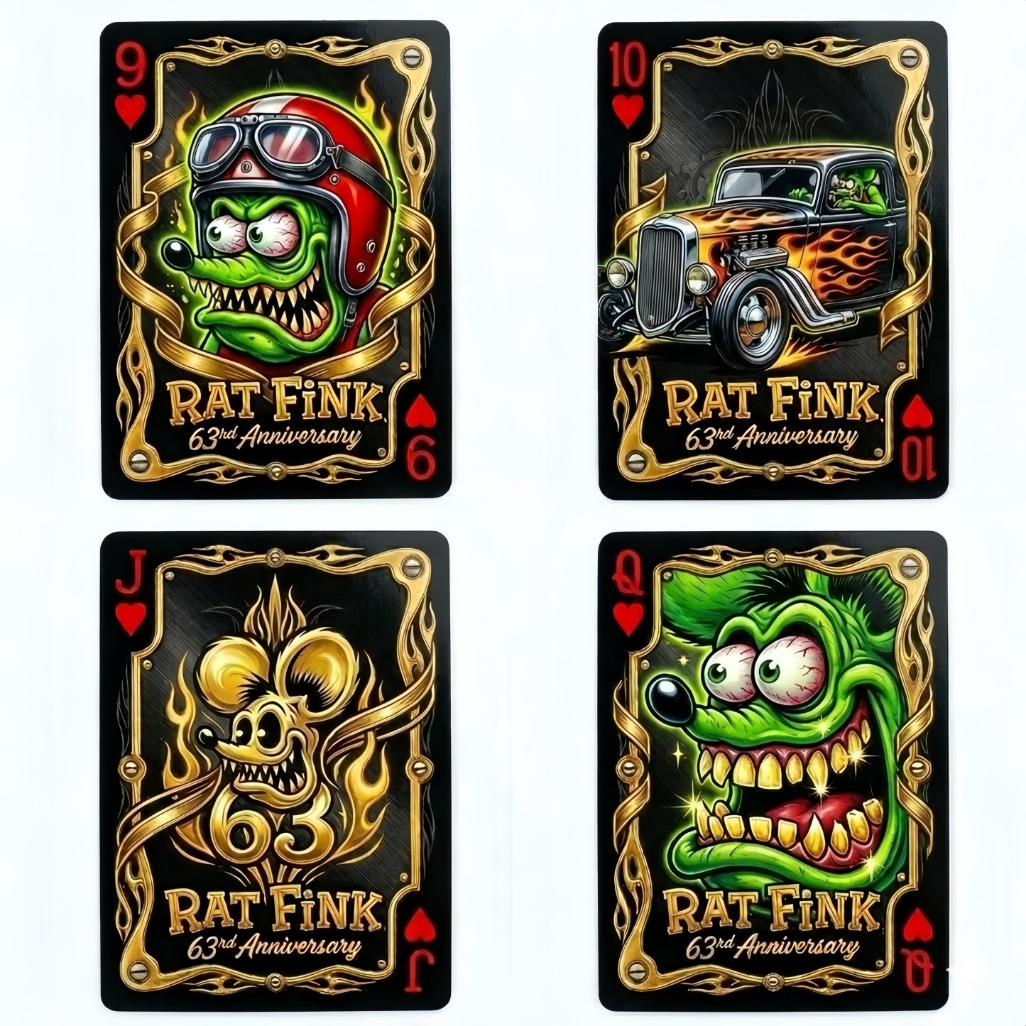 🐀Rat Fink 63rd Anniversary Limited Edition Playing Cards—54 CARDS