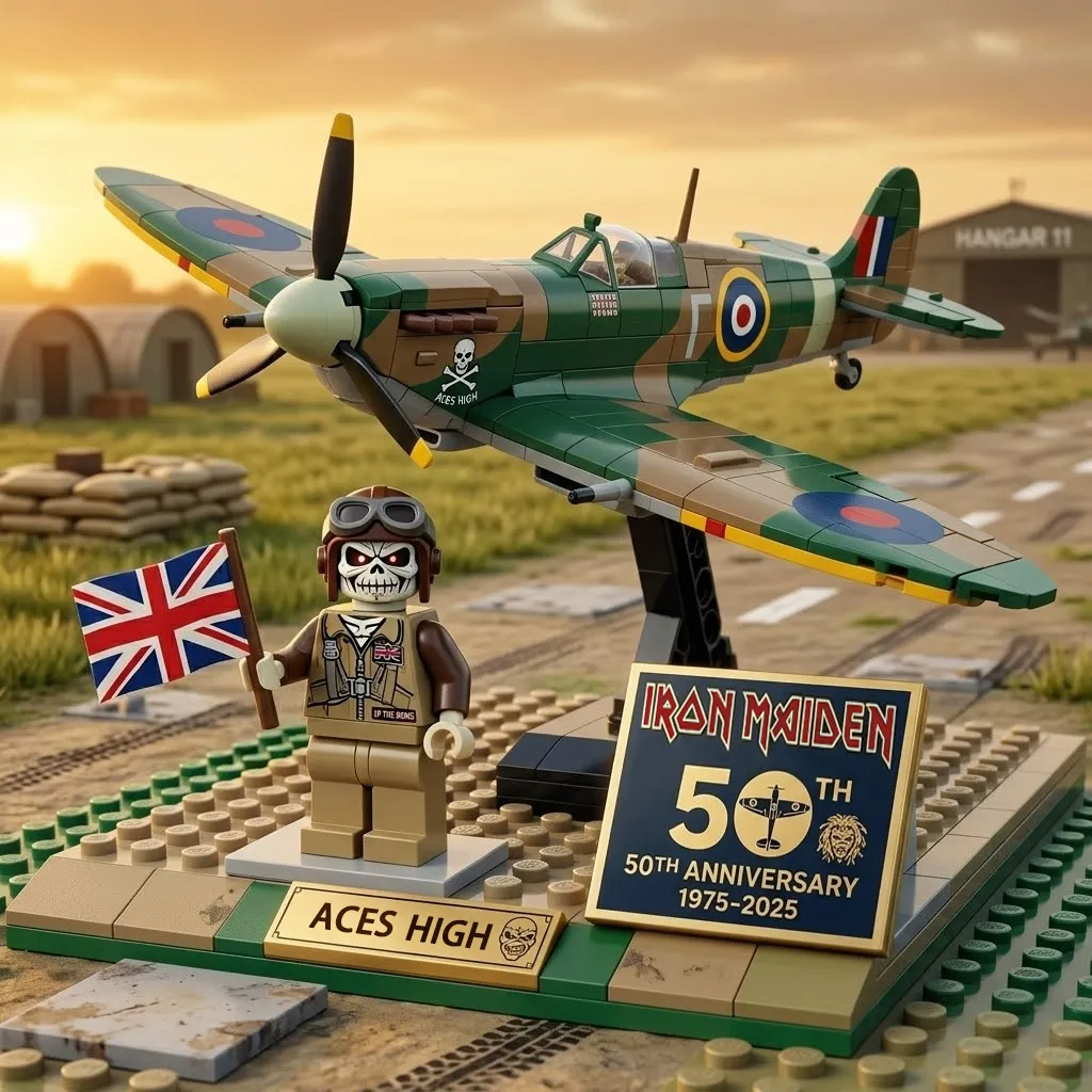 Iron Maiden 50th Anniversary: The "Aces High" Spitfire Diorama