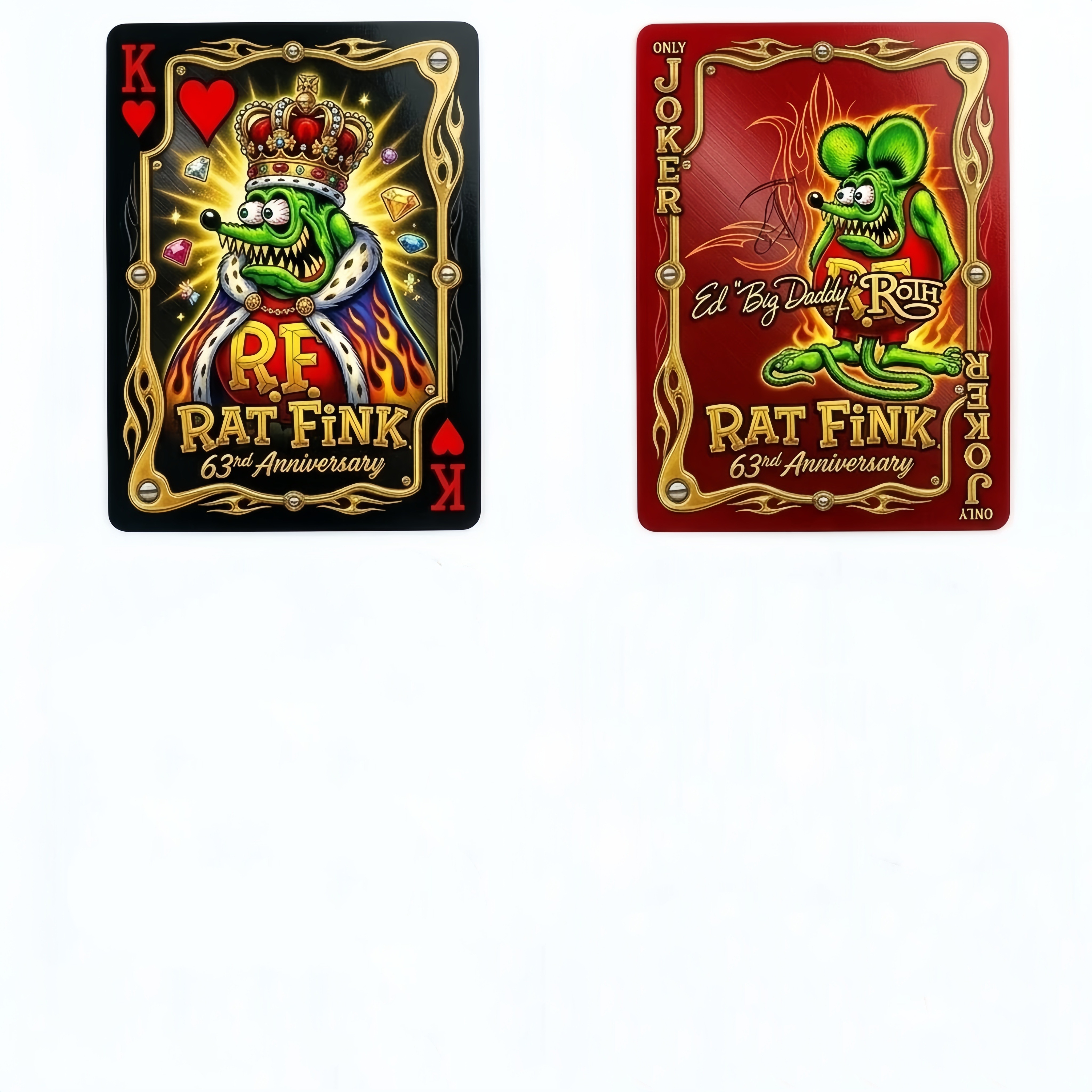 🐀Rat Fink 63rd Anniversary Limited Edition Playing Cards—54 CARDS