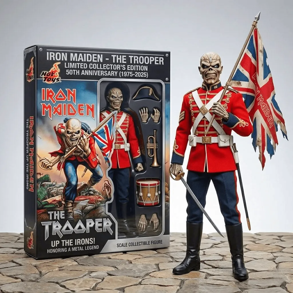 Iron Maiden 50th Anniversary Commemorative Hot Toys Collection figures