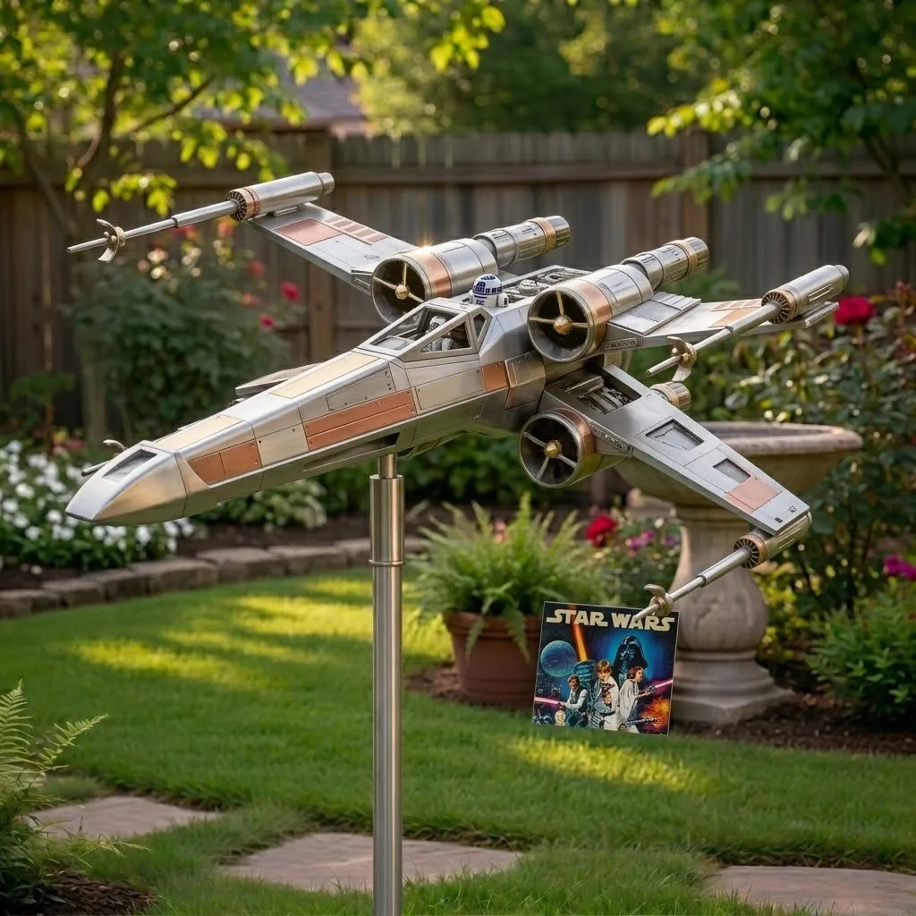 Star Wars: Red Five X-Wing Garden Kinetic Spinner