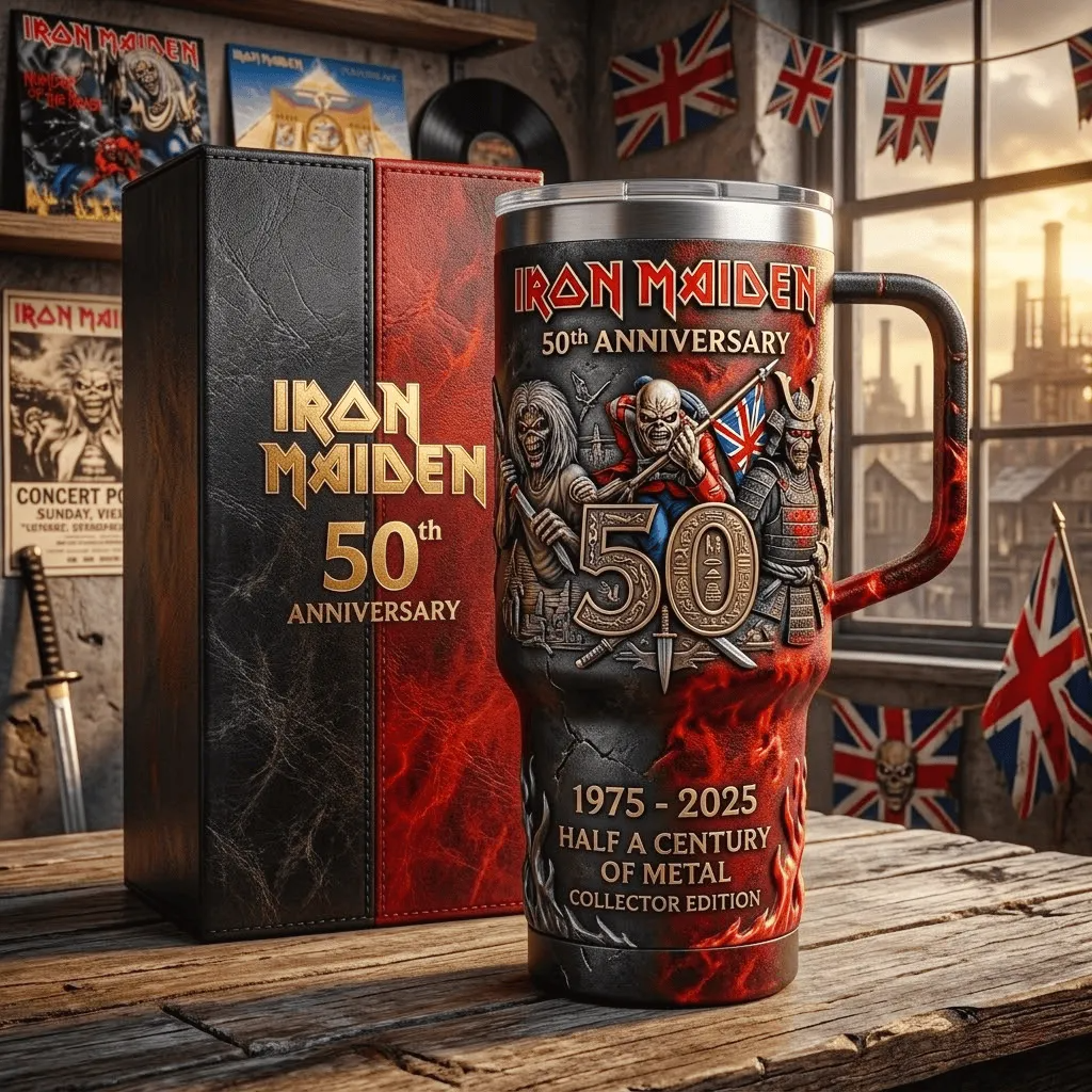 Iron Maiden 50th Anniversary Commemorative Tumbler