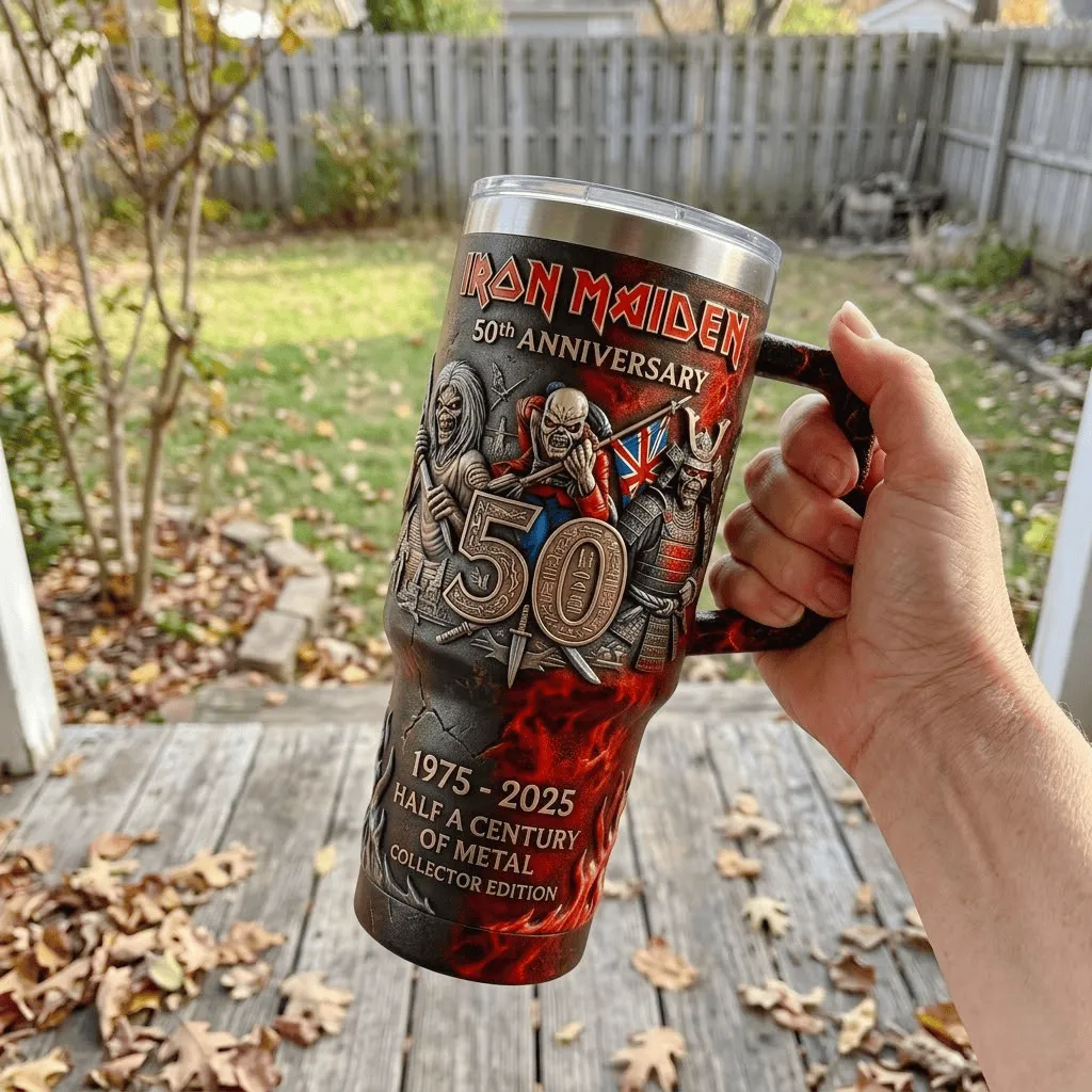 Iron Maiden 50th Anniversary Commemorative Tumbler