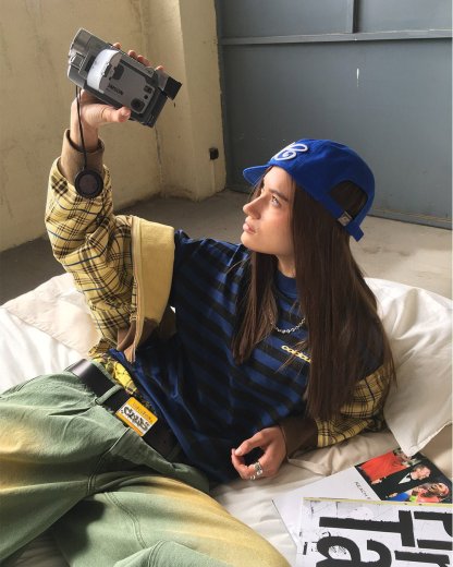 PARDON ME LONGSLEEVE BLACK & BLUE