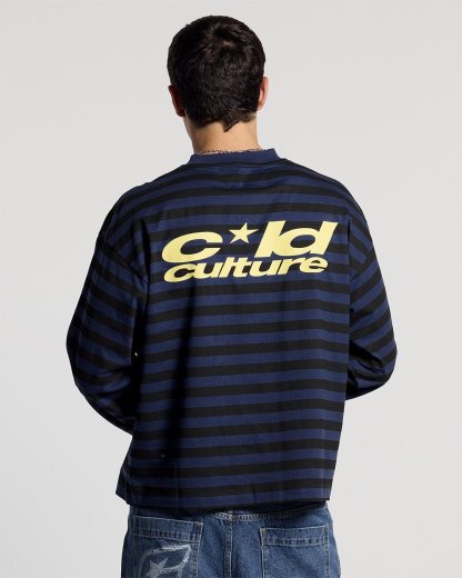 PARDON ME LONGSLEEVE BLACK & BLUE