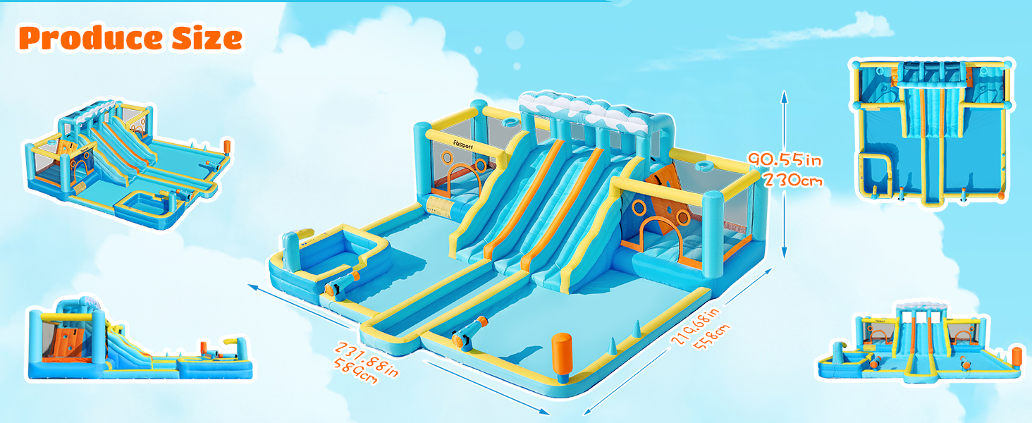 water slide bounce house