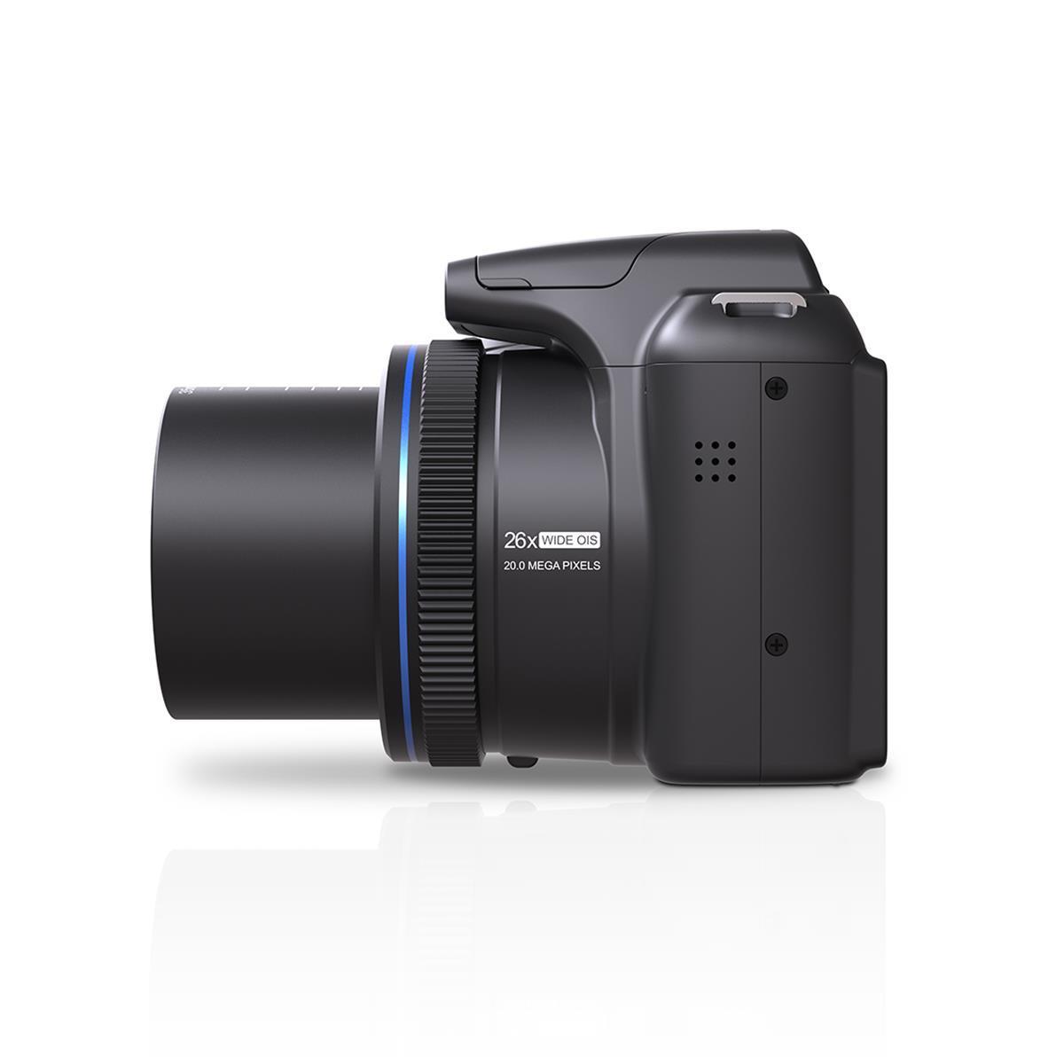 Minolta MN26Z Black  20 Mega Pixels 26x Optical Zoom Digital Camera with 1080p FHD Video