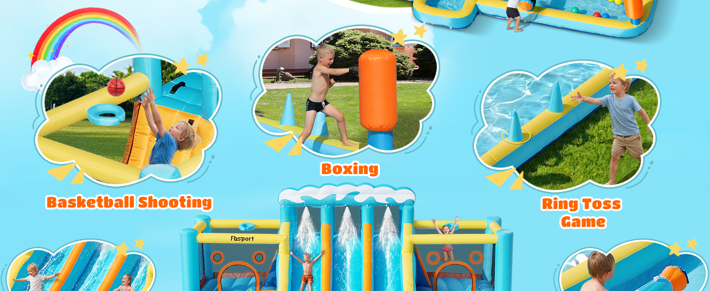 water slide bounce house