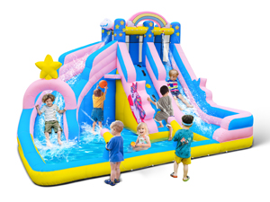 pink water slide